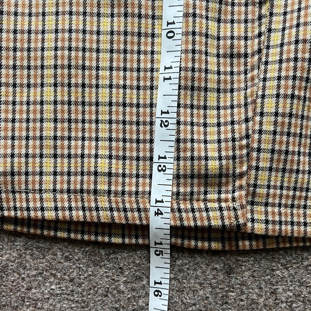 Bershka Wrap Style Mini Plaid‎ Academia Preppy Skirt Buckle Accent Tan Women’s L - Picture 8 of 11
